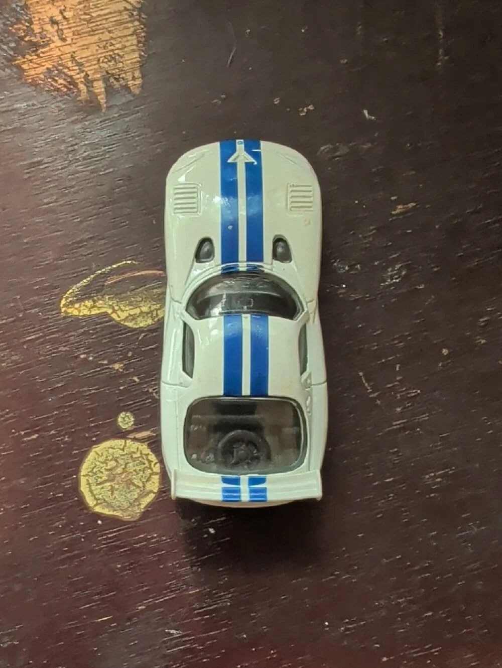 White & Blue Viper Sports Car Toy - Kids Toy